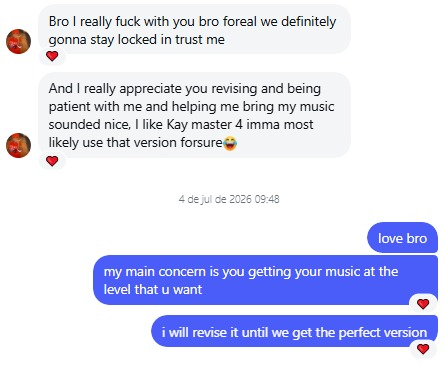 Artist Feedback